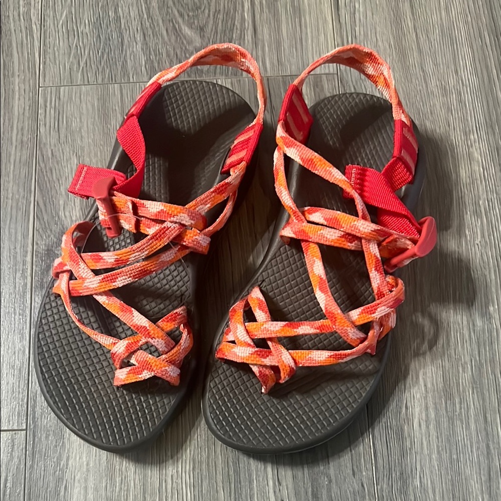 Chaco Red and Orange Sandals for Outdoor Adventures